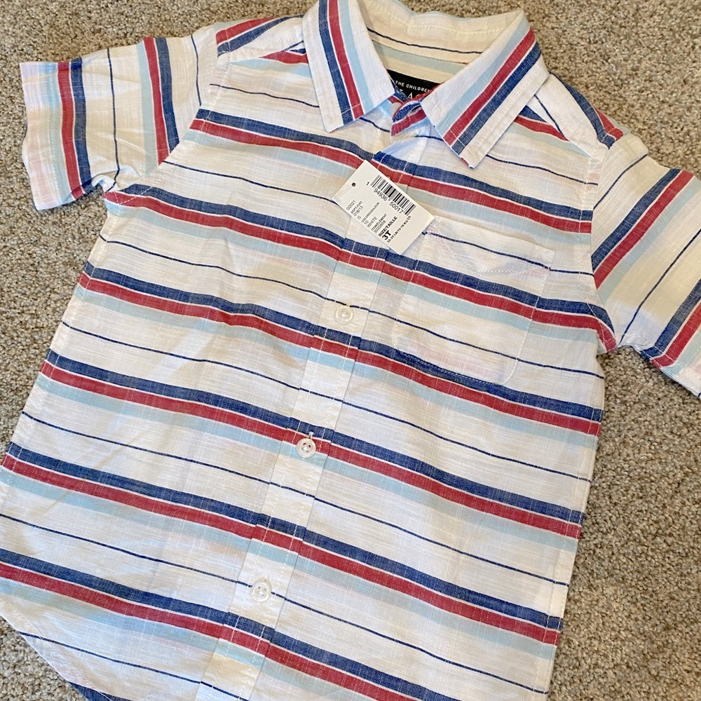 Children’s Place 3T boys button down shirt new with tags
